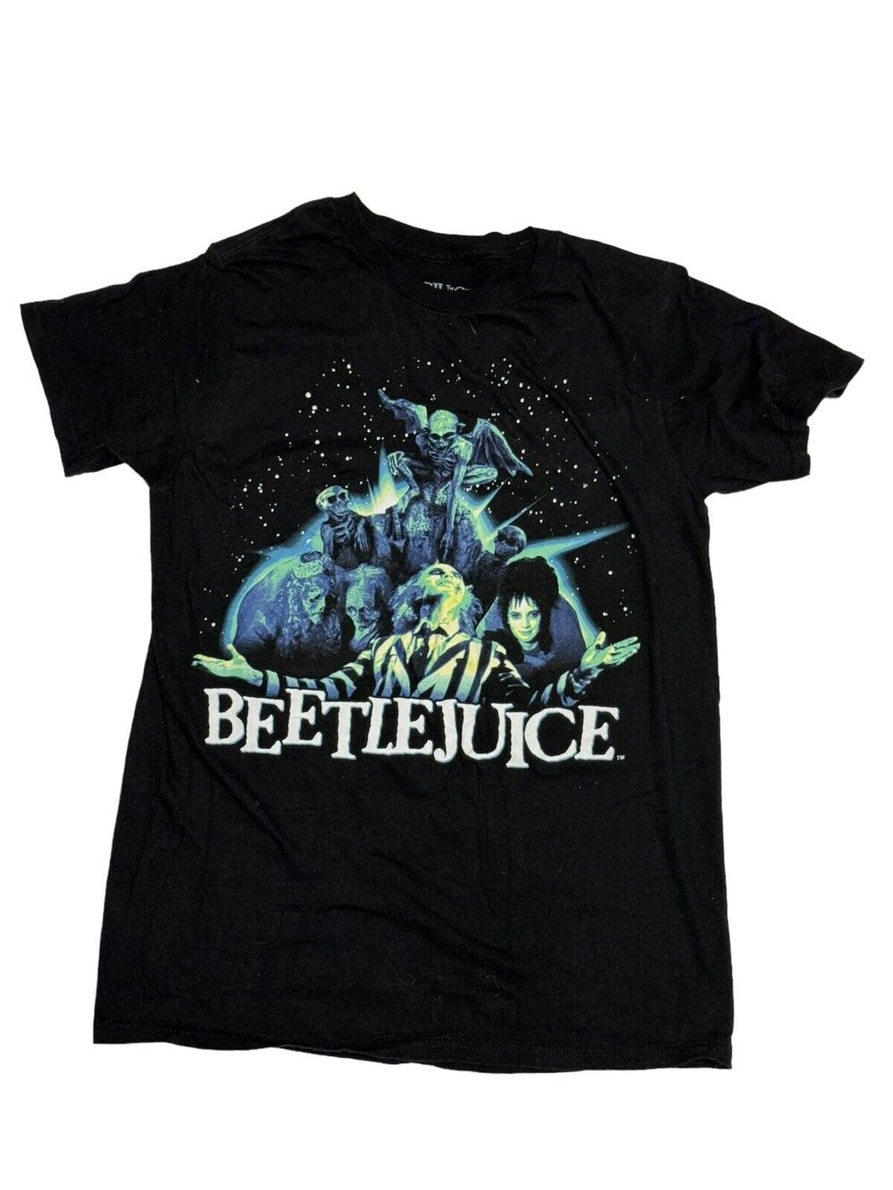 BEETLEJUICE Movie, Men’s Graphic Print T-Shirt, Black, Men’s Size Small